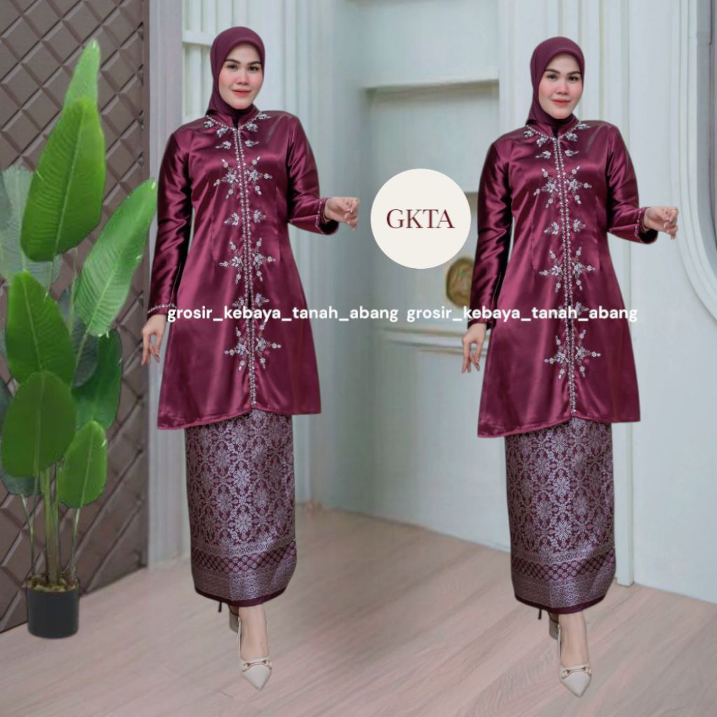 GKTA 2132  - Setelan Tunik Melayu - Setelan Kebaya Kurung - Grosir_kebaya_tanah_abang
