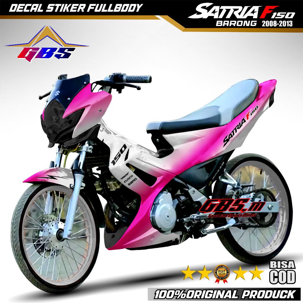 COD Decal Satria Fu Barong 2010 2011 2012 Fullbody Stiker Striping Variasi Satria Fu Barong Full Bod