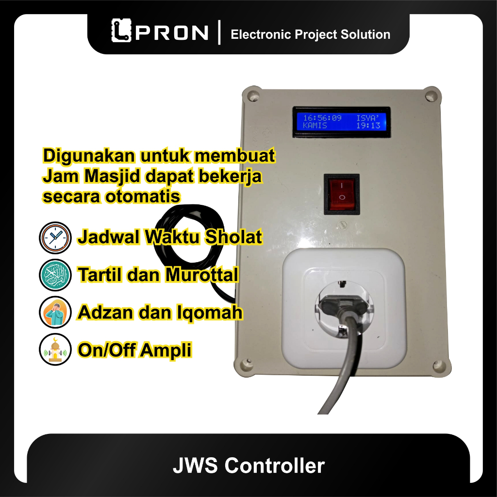 Box Control JWS, Murottal, Tartil Otomatis Jam Masjid