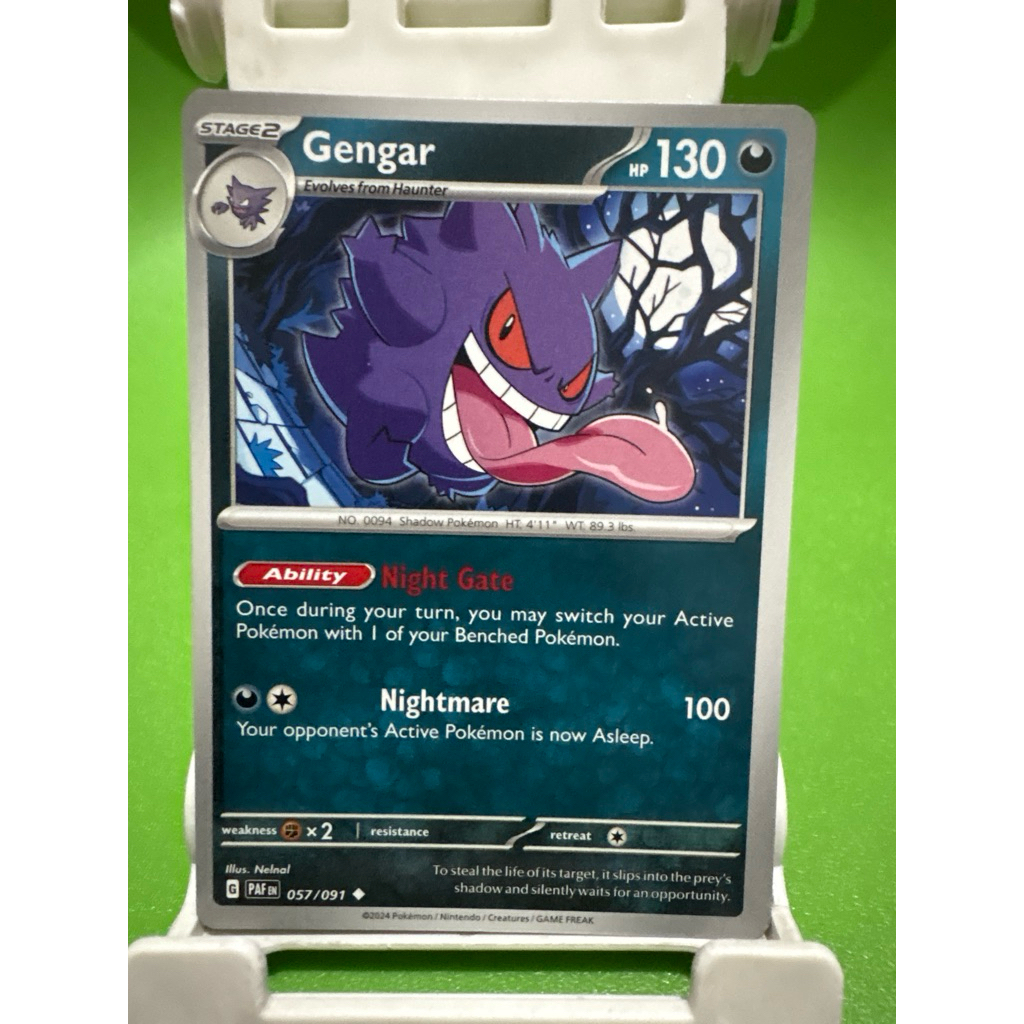 kartu pokemon original common gengar paf 057/091