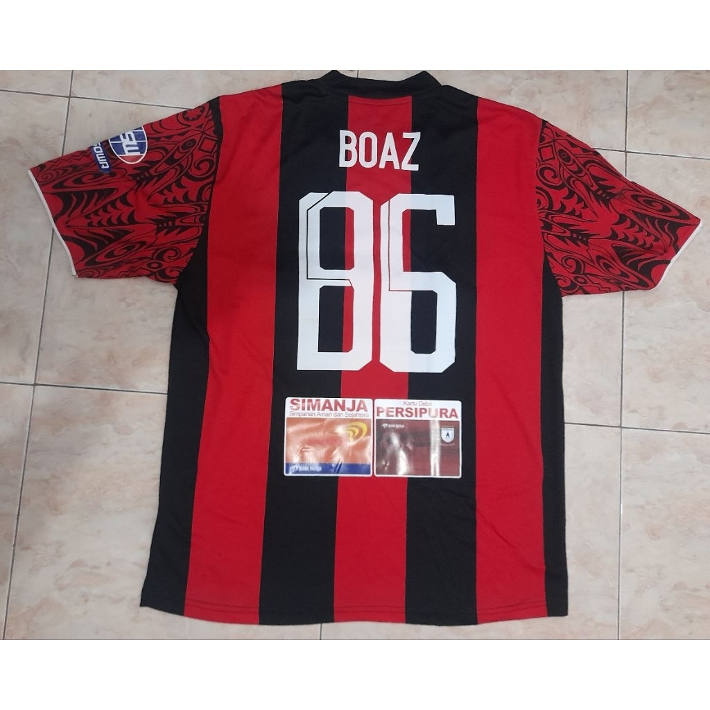 Jersey Persipura Original Specs Boaz Rare Item