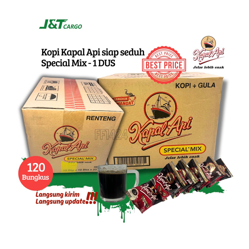 

Kopi Kapal Api special mix, 1 DUS isi 120 Bungkus (langsung Kirim, langsung Update)