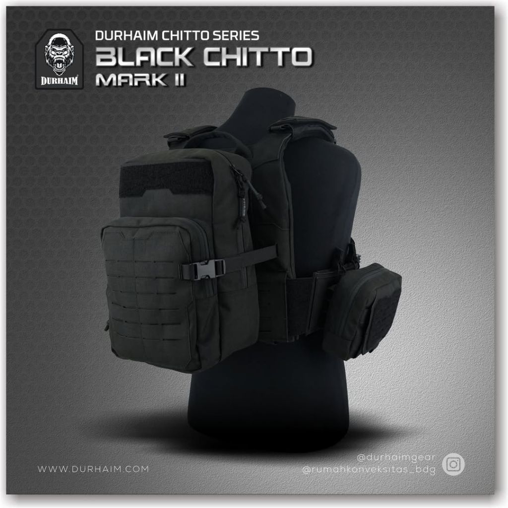 BODY VEST-DURHAIM BLACK CHITTO MARK II