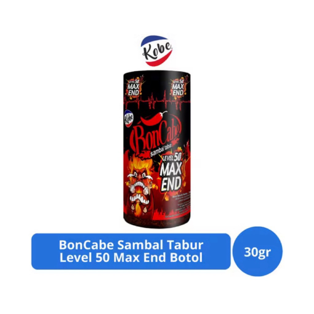 

BonCabe Level 50 Max End 30g – Sambal Tabur Super Pedas, Tantangan Pecinta Cabai