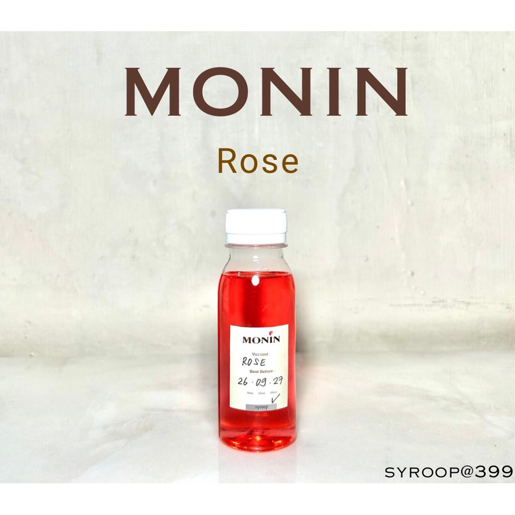 

Monin Syrup Repack Rose Coffee Sirup 30ml 50ml 100ml