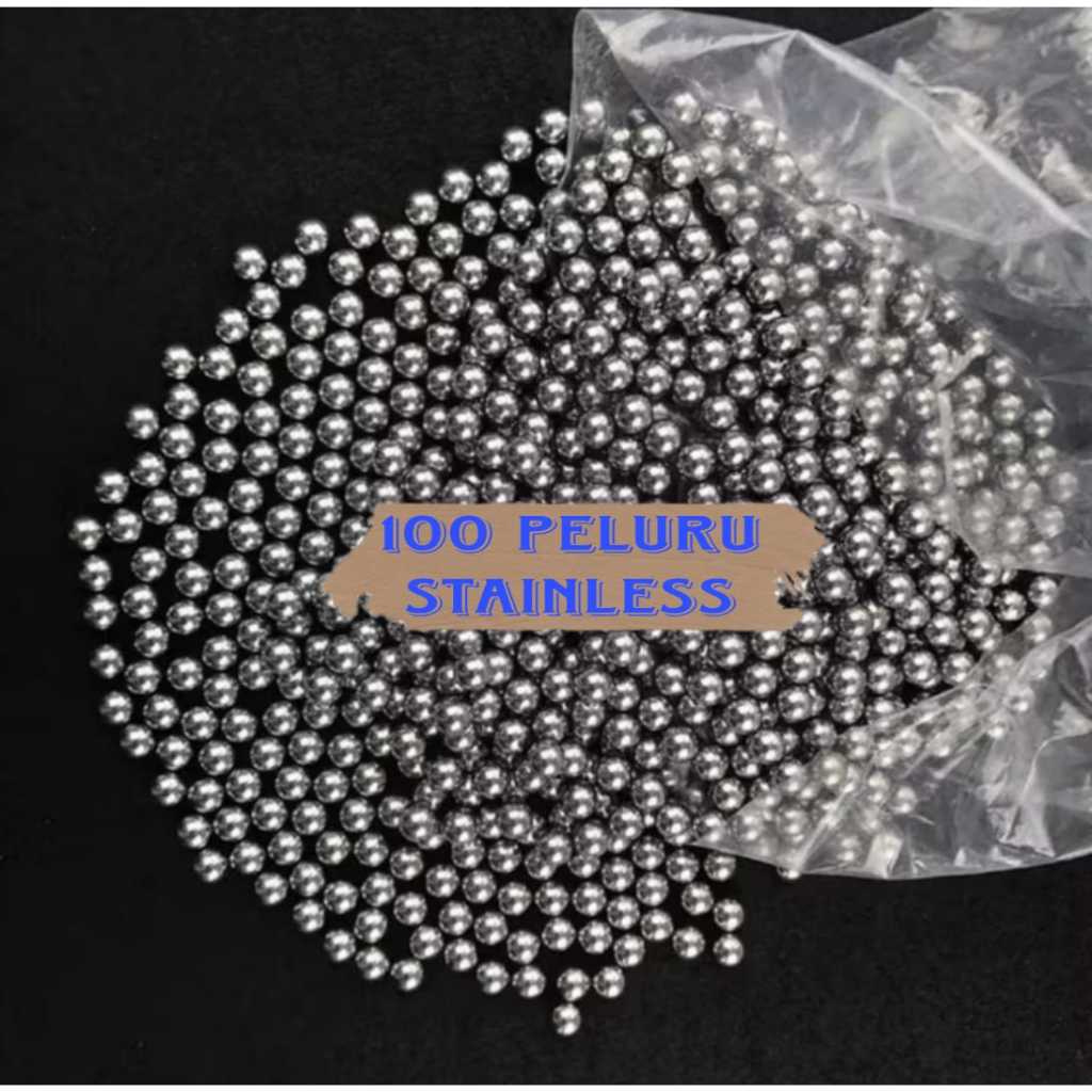 100 pcs bola besi 6mm isi 100 pcs / biji bola ketapel / Peluru Ketapel