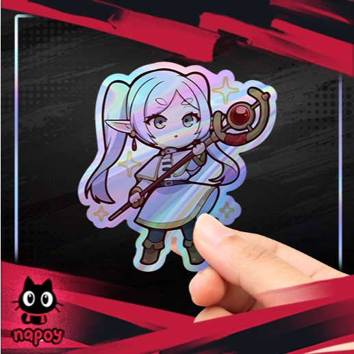 

Stiker Hologram Anime Frieren: Beyond Journey's End V2