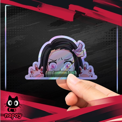 

Stiker Hologram Anime Demon Nezuko Demon V2