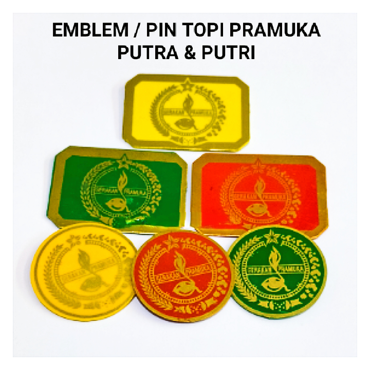 Emblem Topi Pramuka Pin Topi Penggalang Pin Penegak Pin Siaga