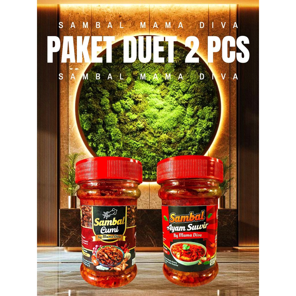 

PAKET SAMBAL ISI 2 PCS BY DAPUR MAMA DIVA /SAMBEL CUMI PETE TERI AYAM BAWANG