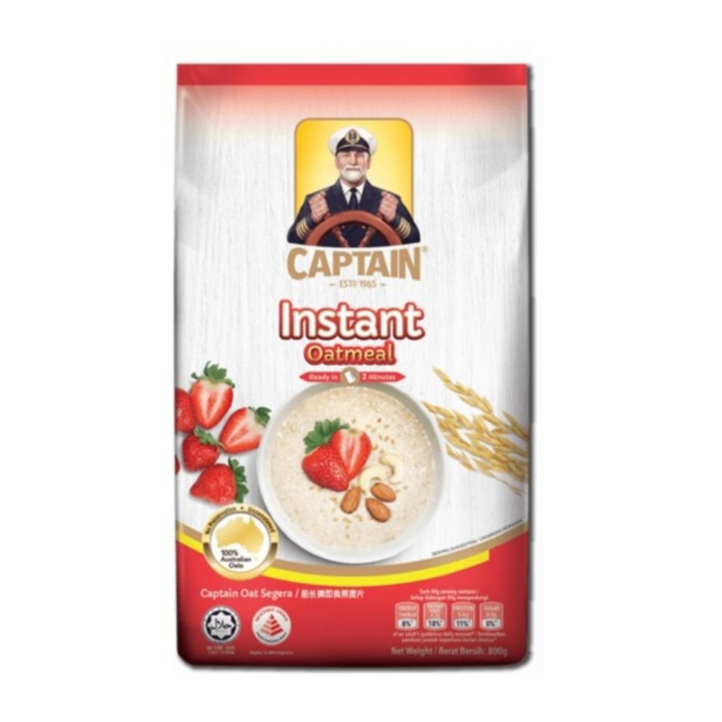

Captain Oats Oatmeal Instant 800gr / 200gr