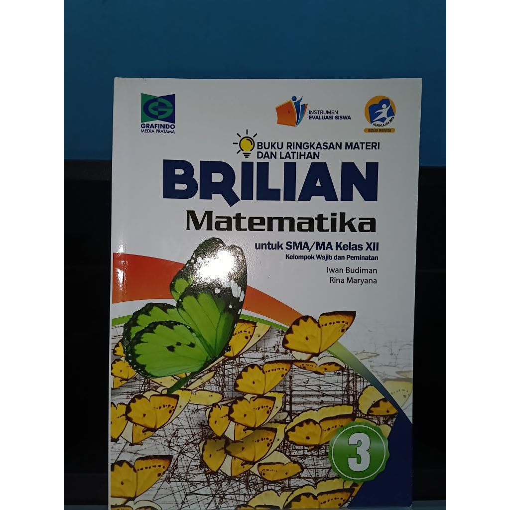 Buku Brilian Matematika Kelas12/3 SMA Grafindo Edisi Revisi Bekas Original