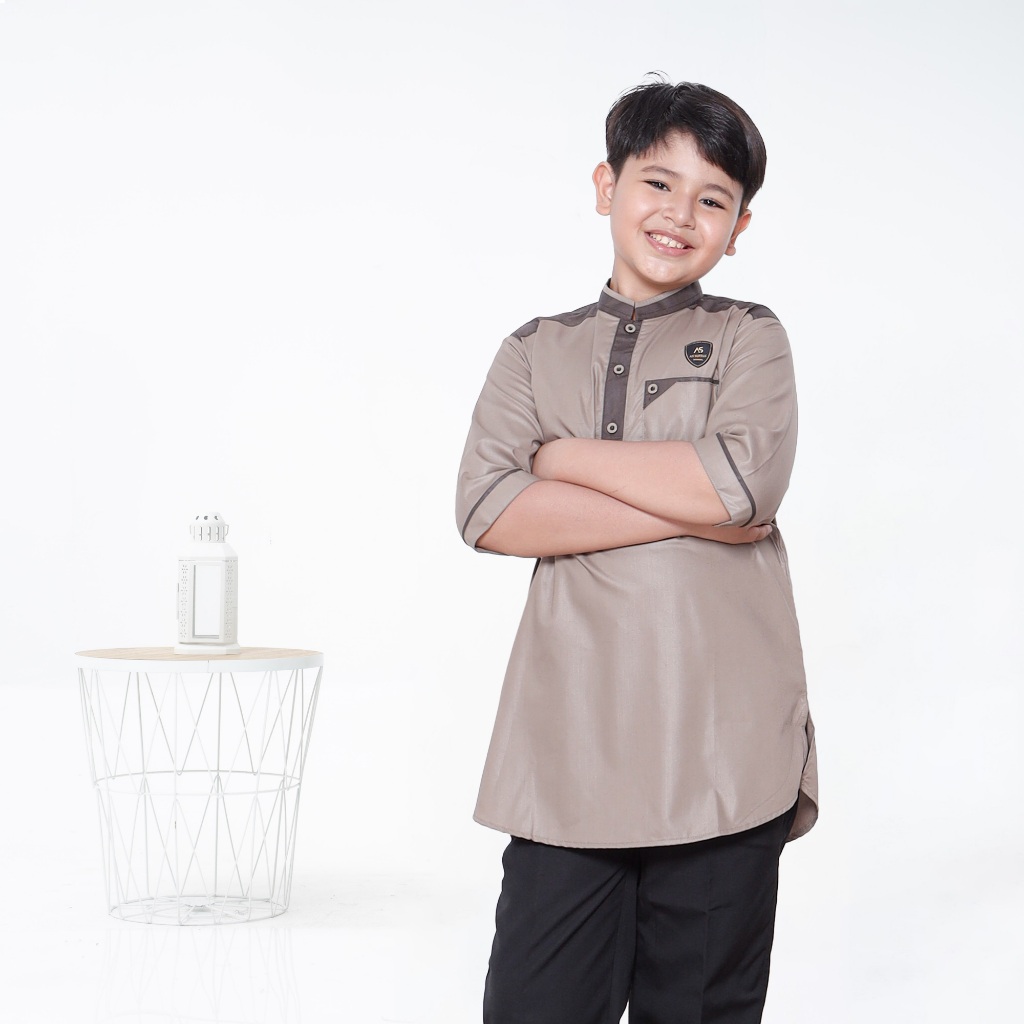 DISKON ASSUFFAH I ATASAN BAJU KOKO KURTA ANAK 9-18 TAHUN LENGAN 3/4 HASAN SERIES