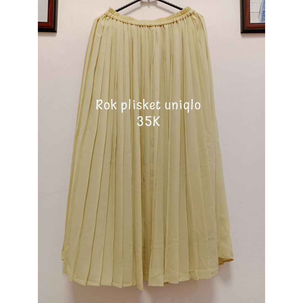 rok plisket uniqlo