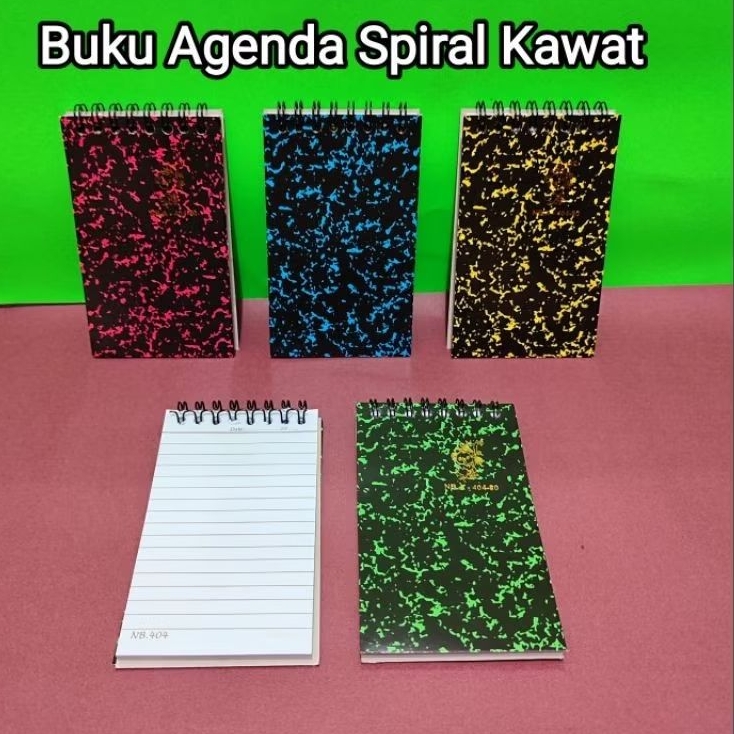 

10 Pcs Buku Agenda Kecil Spiral Kawat