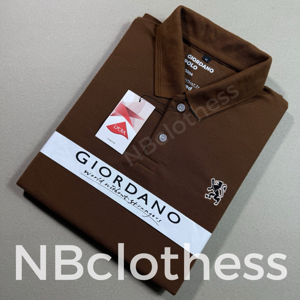 NBclothes ~ Kaos Kerah Pria Polo Shirt Branded GRDANO 3D Mini Lion Kaos Polo Pria Lengan Pendek Prem