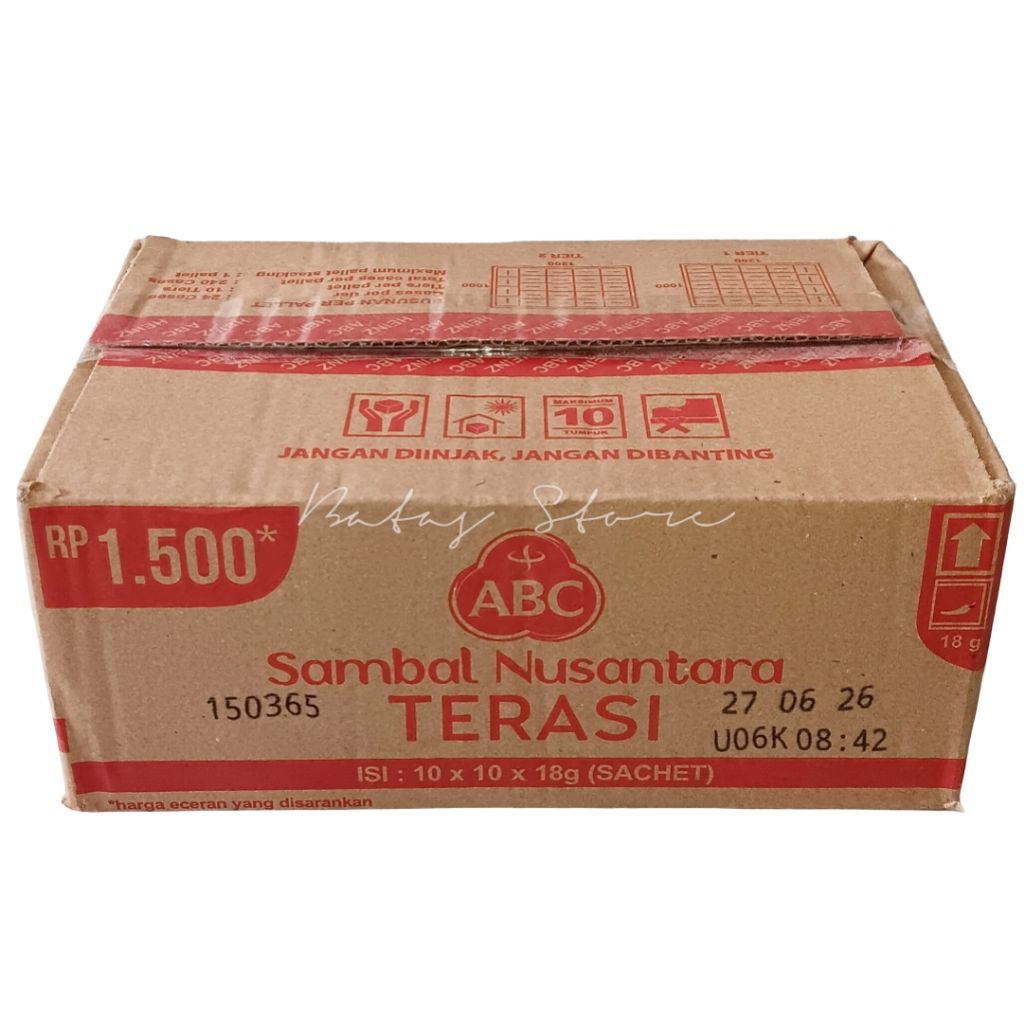 

Sambal ABC Terasi Nusantara 1 Dus | Isi 10 Pack (100 sachet)