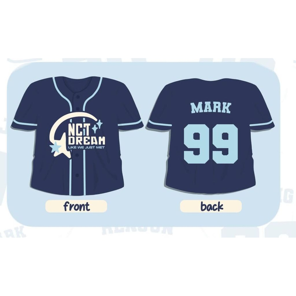 jersey baseball nct dream semua member bisa custom