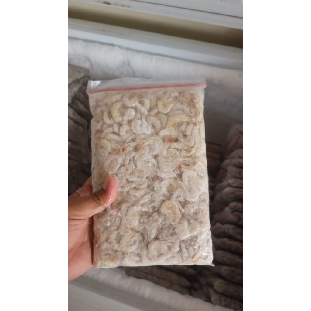 

udang tanpa kepala / udang potong kepala pakan arwana 500gr