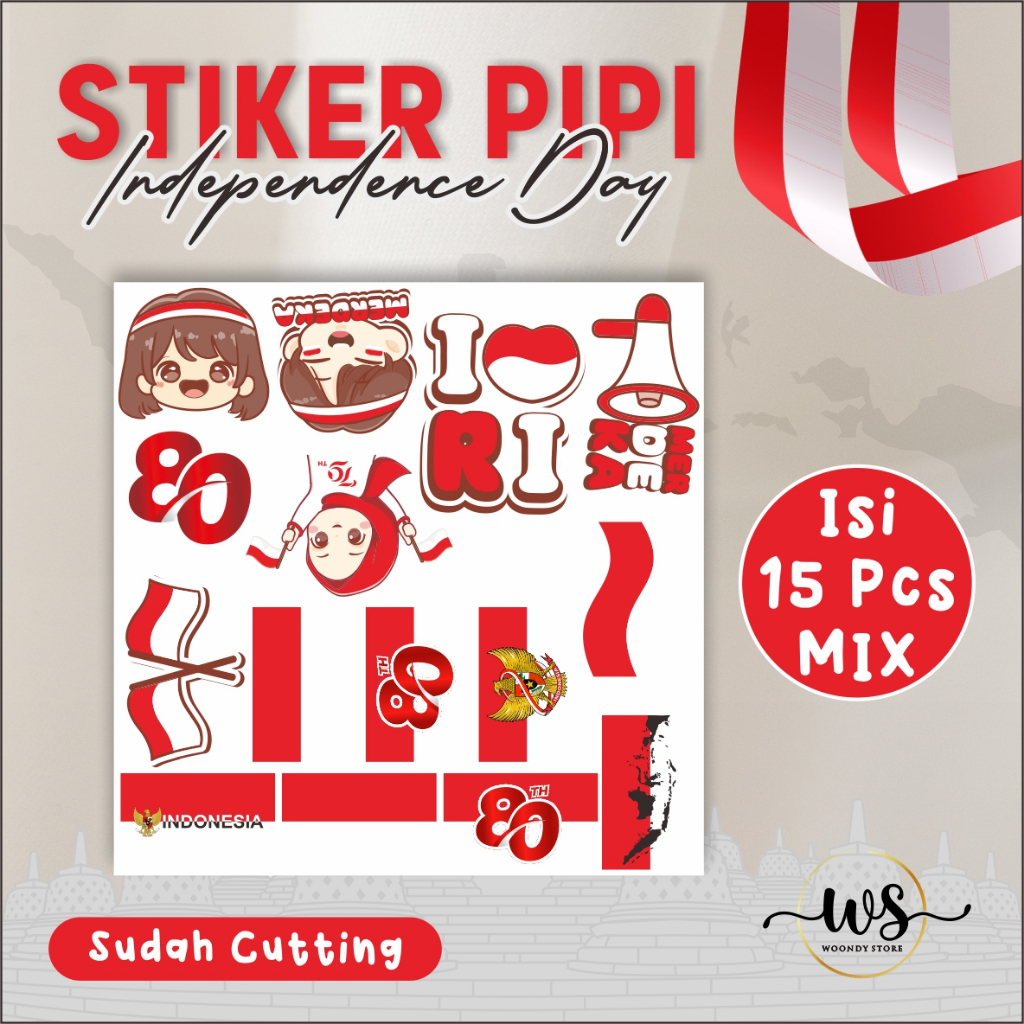 

STIKER PIPI AKSESORIS UNIK SPESIAL KEMERDEKAAN INDONESIA MIX