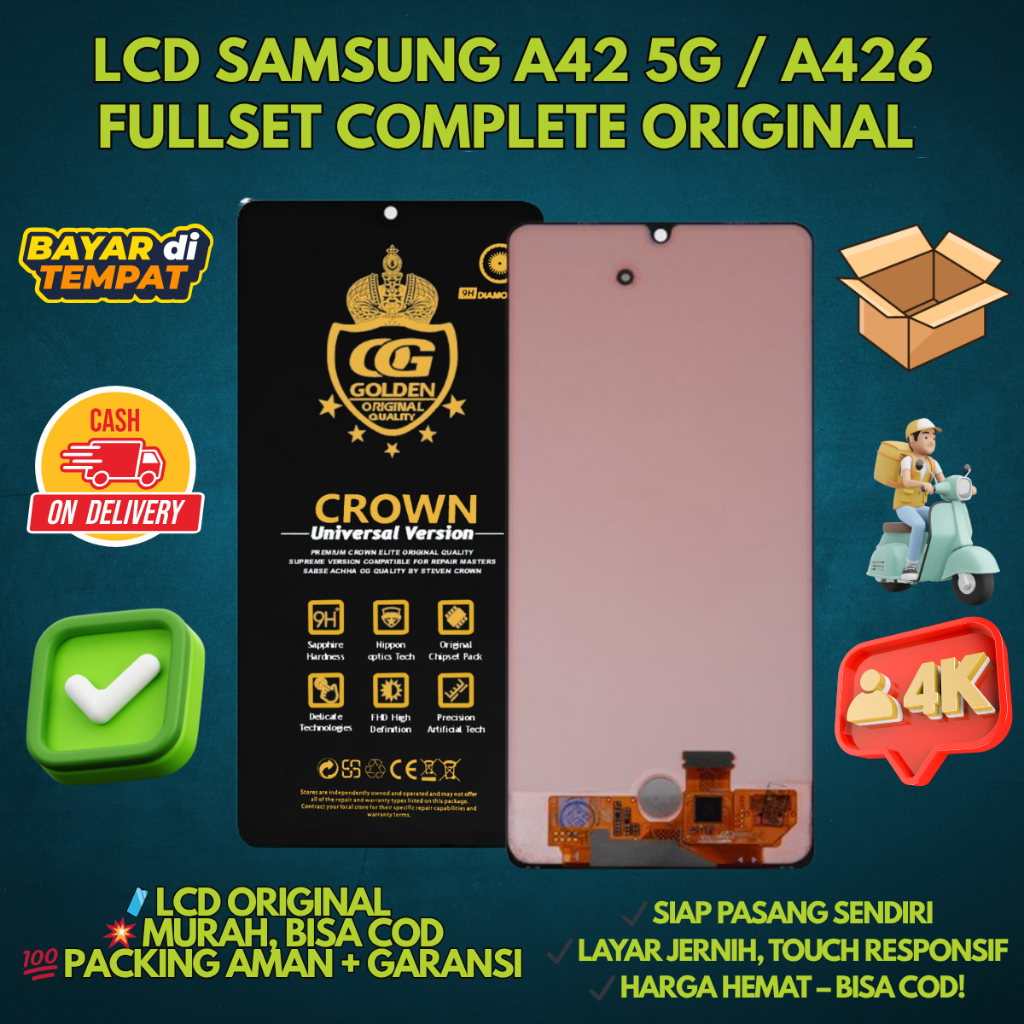 LCD SAMSUNG A42 5G / (SAMSUNG GALAXY A42 5G) / A426 TOUCHSCREEN FULLSET COMPLETE ORIGINAL