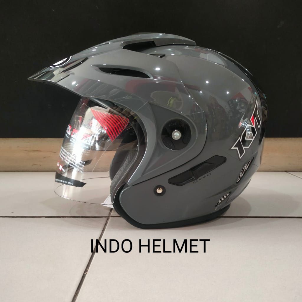 HELM KYT VENOM RR SOLID GORILLA GLOSSY ORIGINAL KYT VENOM RR