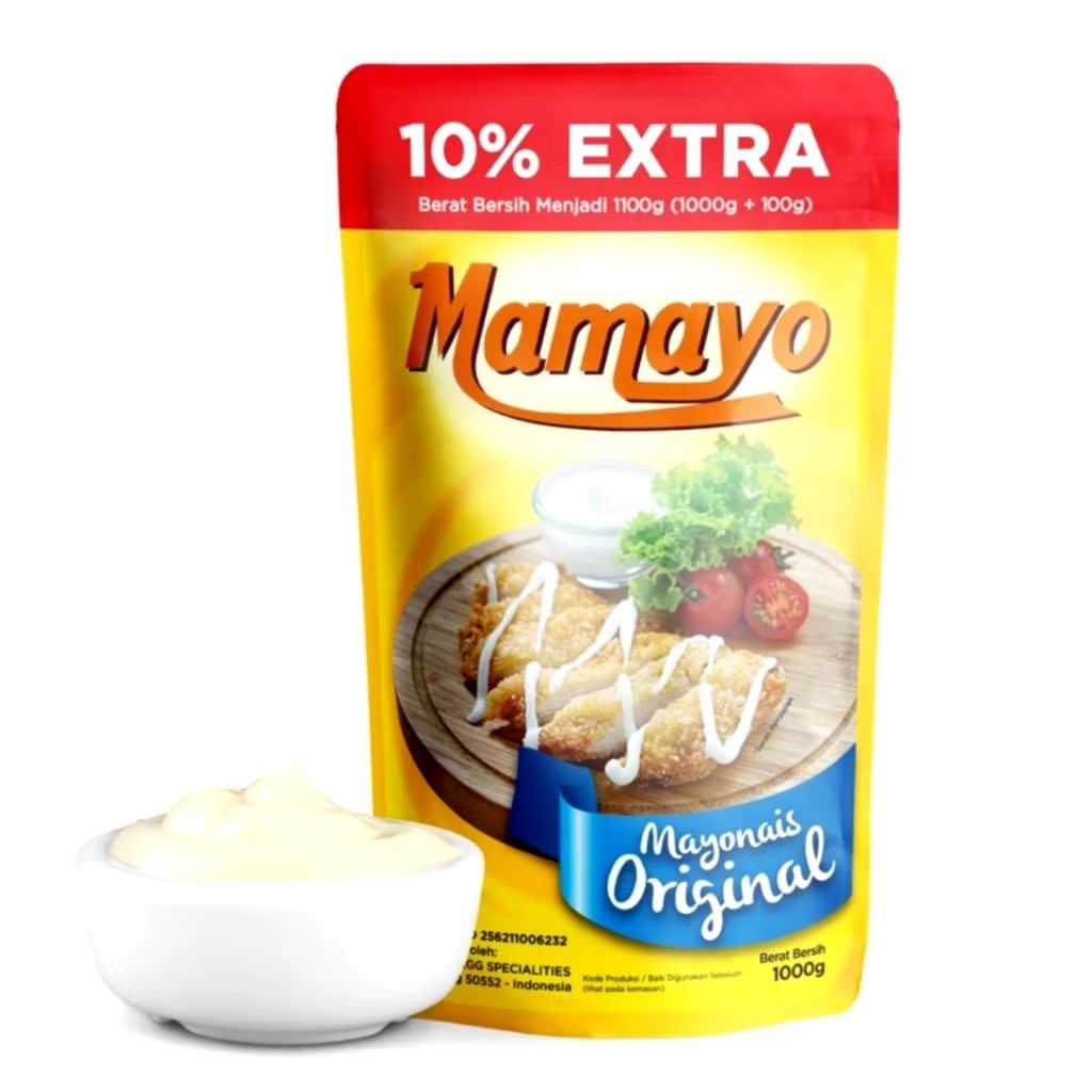 

Mamayo Mayonaise Original 1 KG + Extra 10% / Mayones / Mayonaise Mamayo