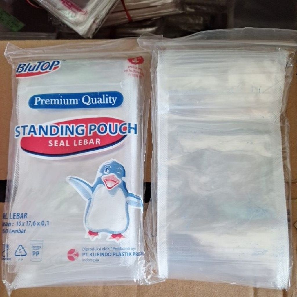standing pouch 10 x 17 double seal