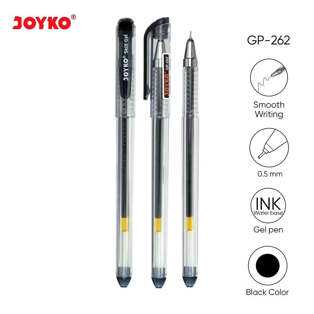 

Joyko GP-262 Skill Gel | GelPen 0.5mm | Pulpen Gel | Pena | Pen Gel | Bolpoin Gel