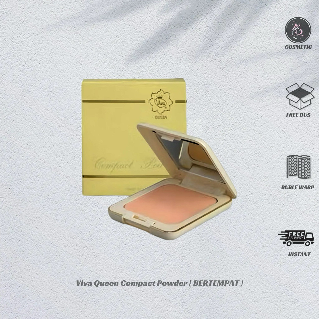 Viva queen compact powder natural , Viva queen bedak padat ringan