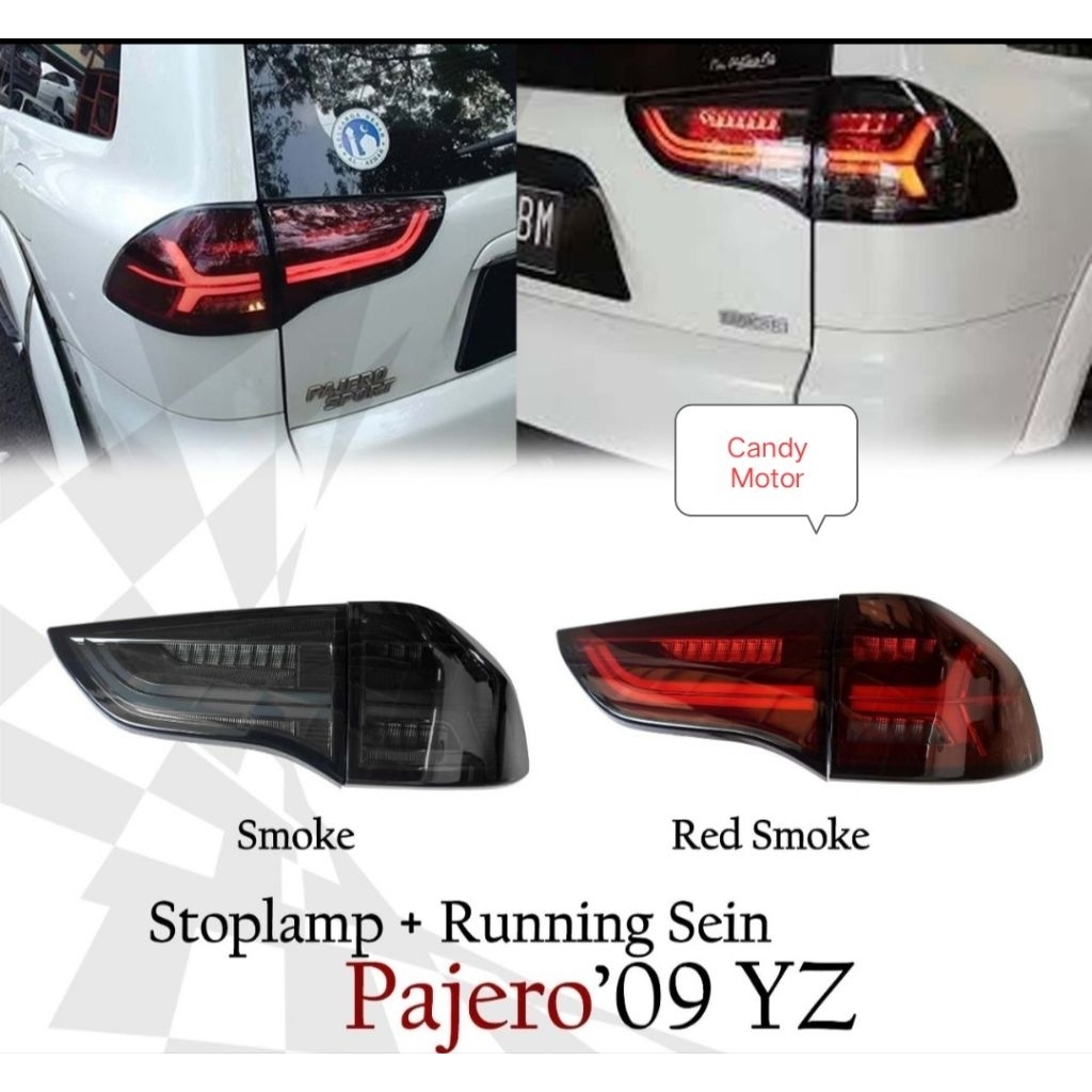 Stoplamp Led Pajero Old 2009 - 2015 Running Sein Smoke Stop Lamp Led 2009 2010 2011 2012 2013 2014 2