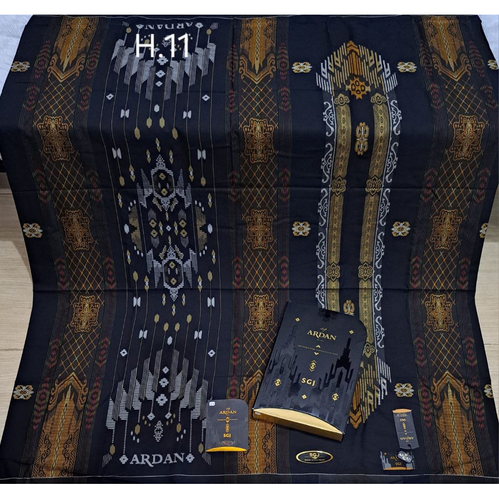 Sarung Ardan SGJ Kualitas Gold Seri Hitam, Putih dan Warna