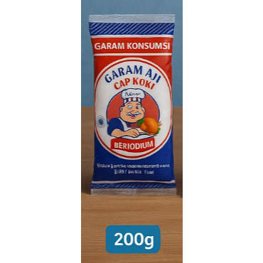 

GARAM AJI CAP KOKI / 200gr / GARAM BERKUALITAS / GARAM MURAH / GARAM BERYODIUM