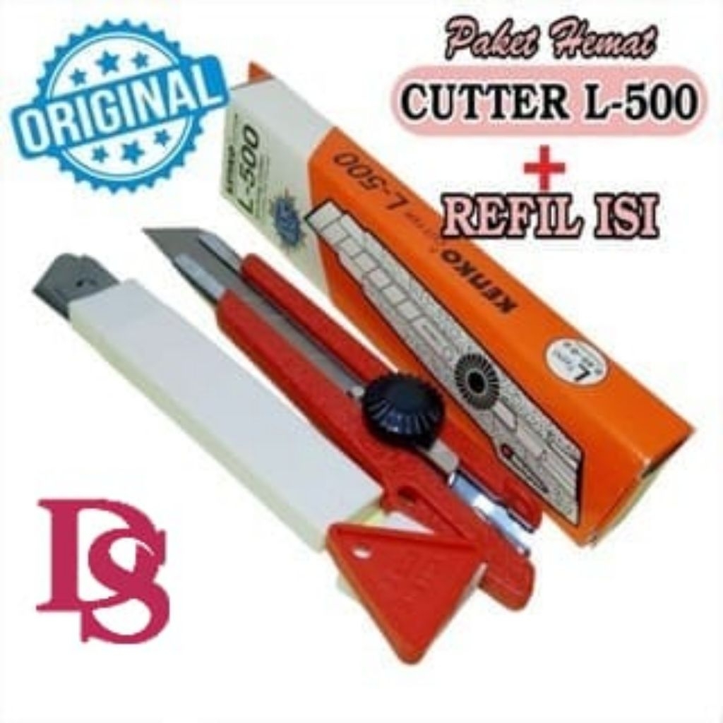 

PAKET CUTTER + REFIL ISI CUTTER L-500 CUTTER BESAR KENKO