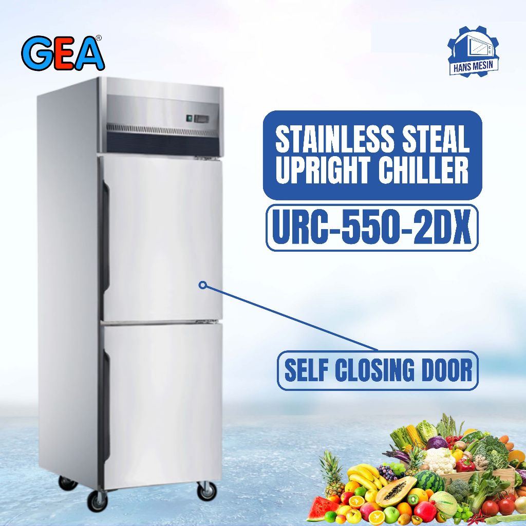 UPRIGHT CHILLER S/S (GEA) URC-550-2DX / Chiller 2 Pintu