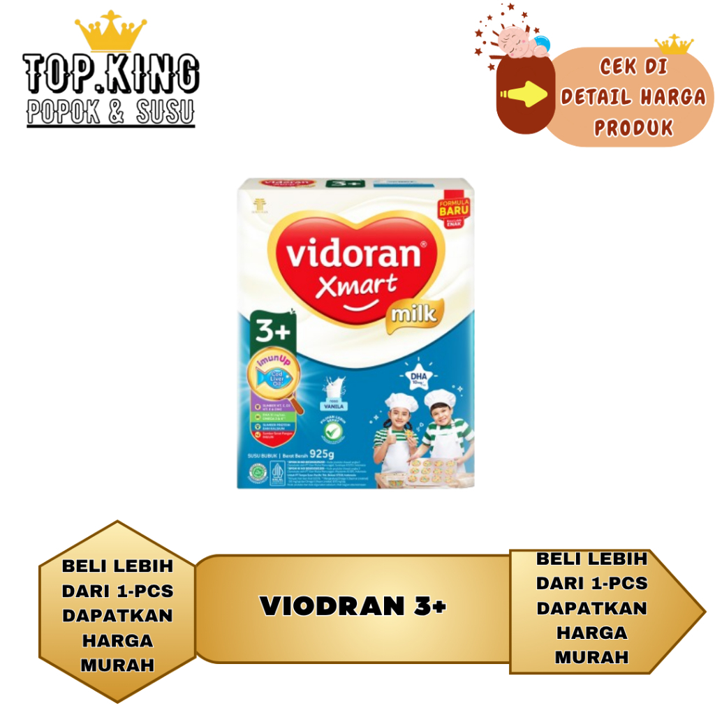 

Vidoran Xmart 3+ 925gr Madu/Vanila/top.kingg