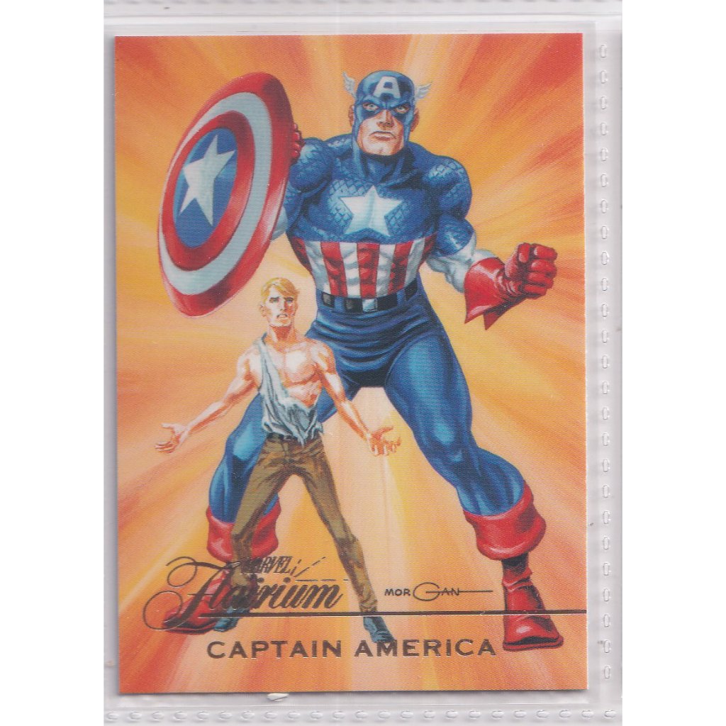 2023 Flair Marvel Flairium #FT-4 Level 1 Captain America