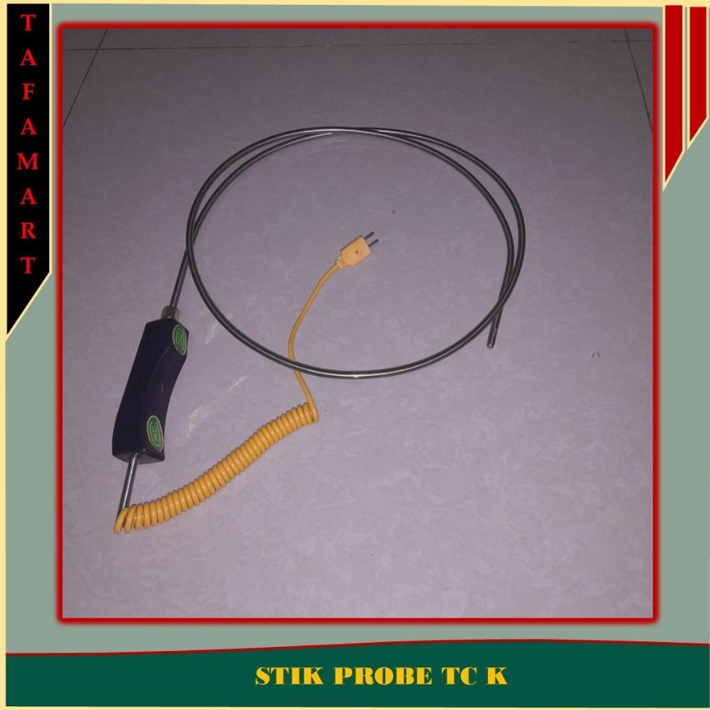 Stik probe pertable thermocouple type K diameter 6mm tahan suhu tinggi 1000 degC untuk digital therm