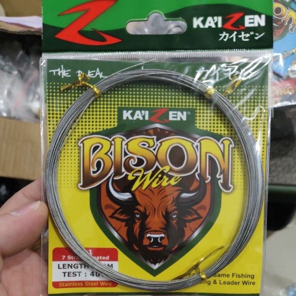 neklin pancing kaizen type 1x7 neklin bungkus kuning hijau type 1 x 7