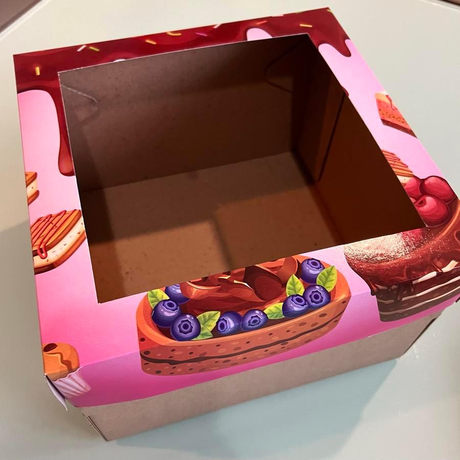 

Dus kue edisi cakes box tempat roti mika ukuran 22