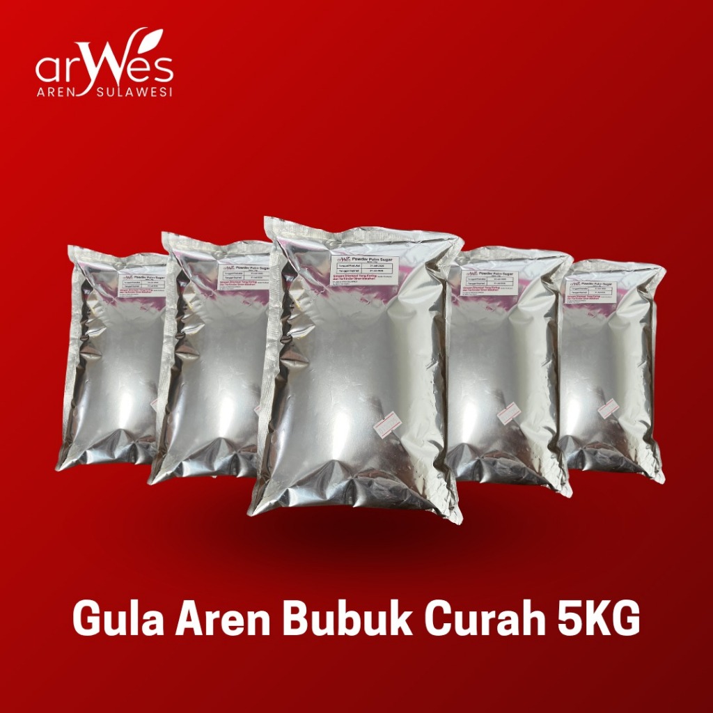 

Paket gula aren bubuk curah 5 kg/ Aren Powder/ Gula aren asli 100%/ Gula aren organik/ Aren semut asli
