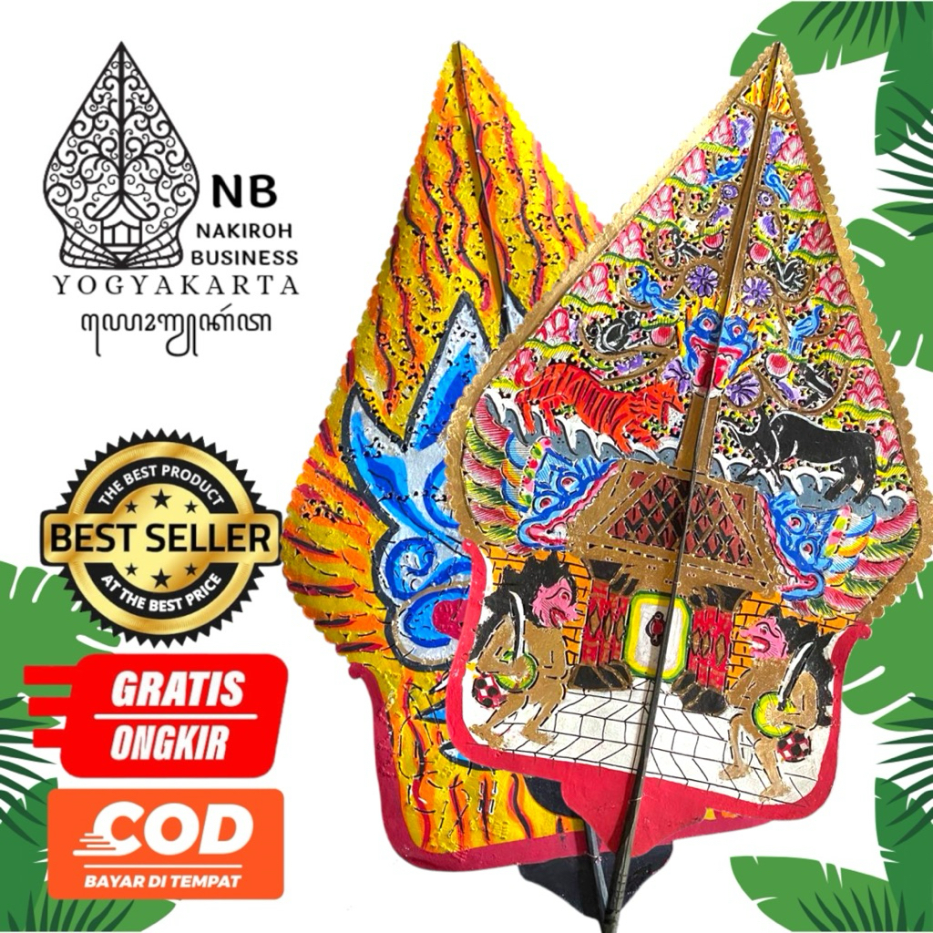 NAKIROHBUSINESS WAYANG KULIT GUNUNGAN / GUGAN KAYON / WAYANG GUNUNGAN UKURAN 60 CM