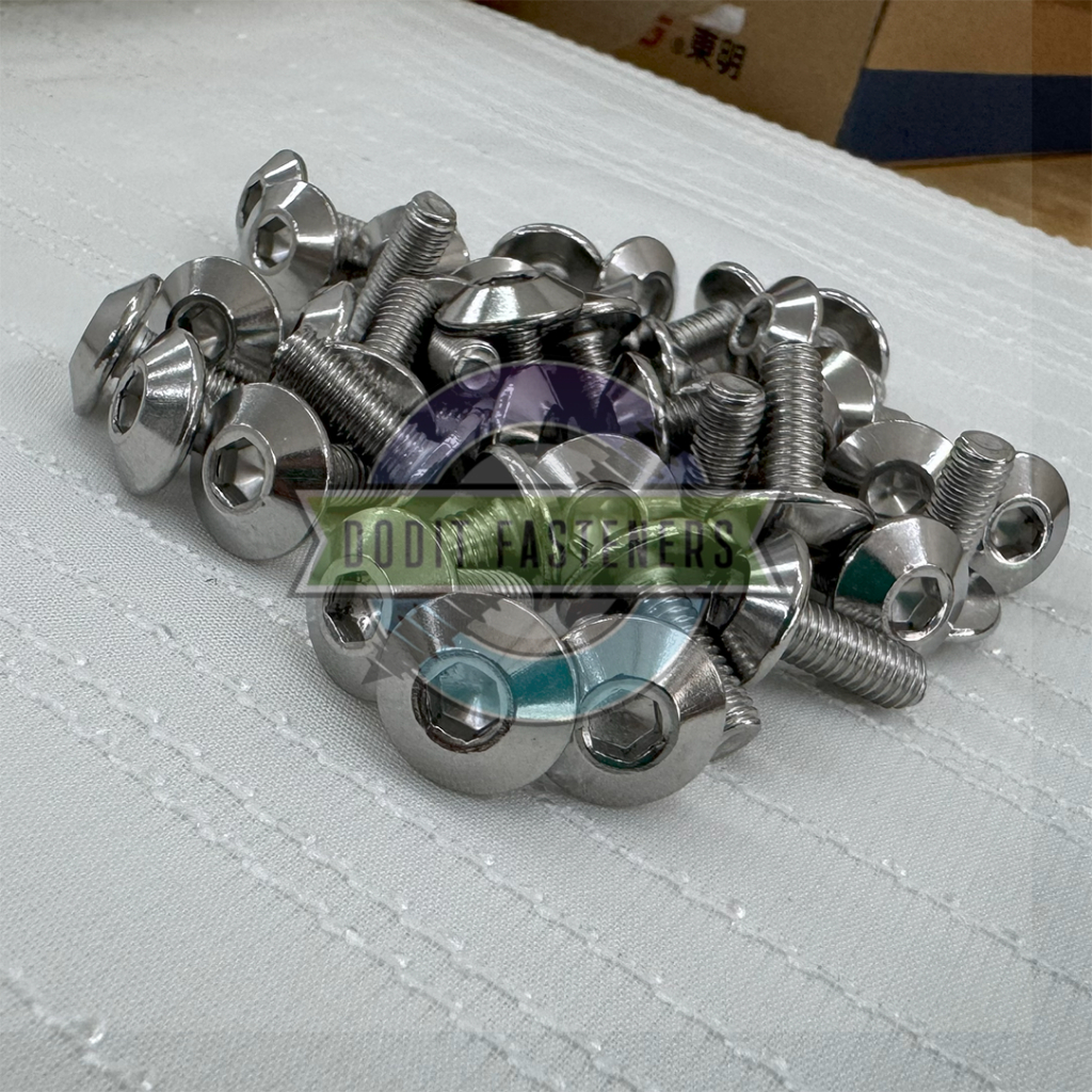 BAUT L M6x20 UMBRELLA HEAD STAINLESS STEEL