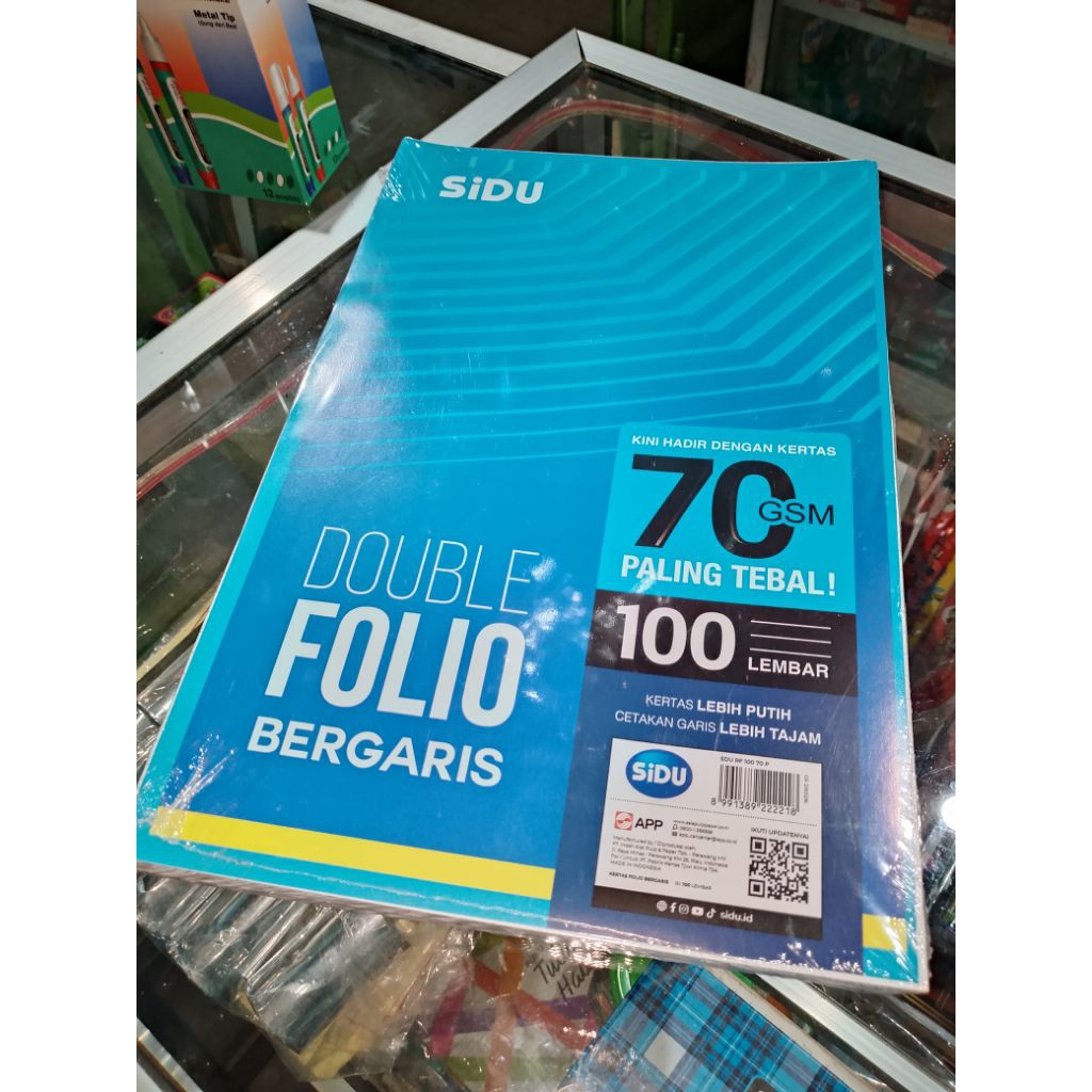 

Kertas HVS folio bergaris SIDU