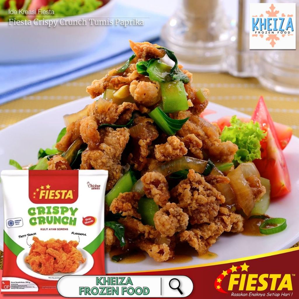 

FIESTA CRISPY CRUNCH 300GR - Fiesta Kulit Ayam Renyah Frozen - Kheiza