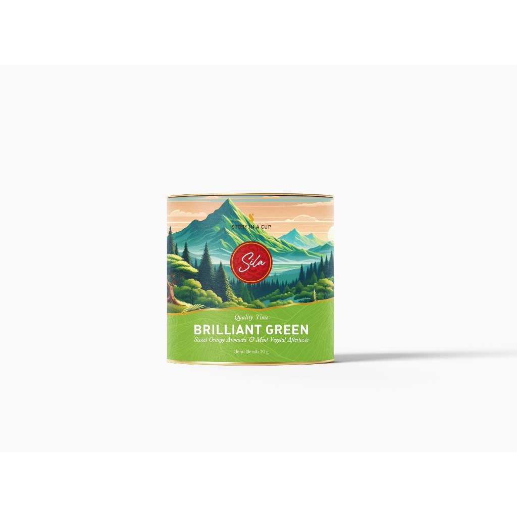 

Sila Artisan Tea - Brilliant Green - Canister Mini - Teh Premium - Green Tea