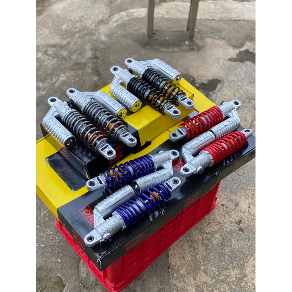 skok belakang kayaba kyb double klik kompetisi ukuran 330mm merah biru grey hitam biru