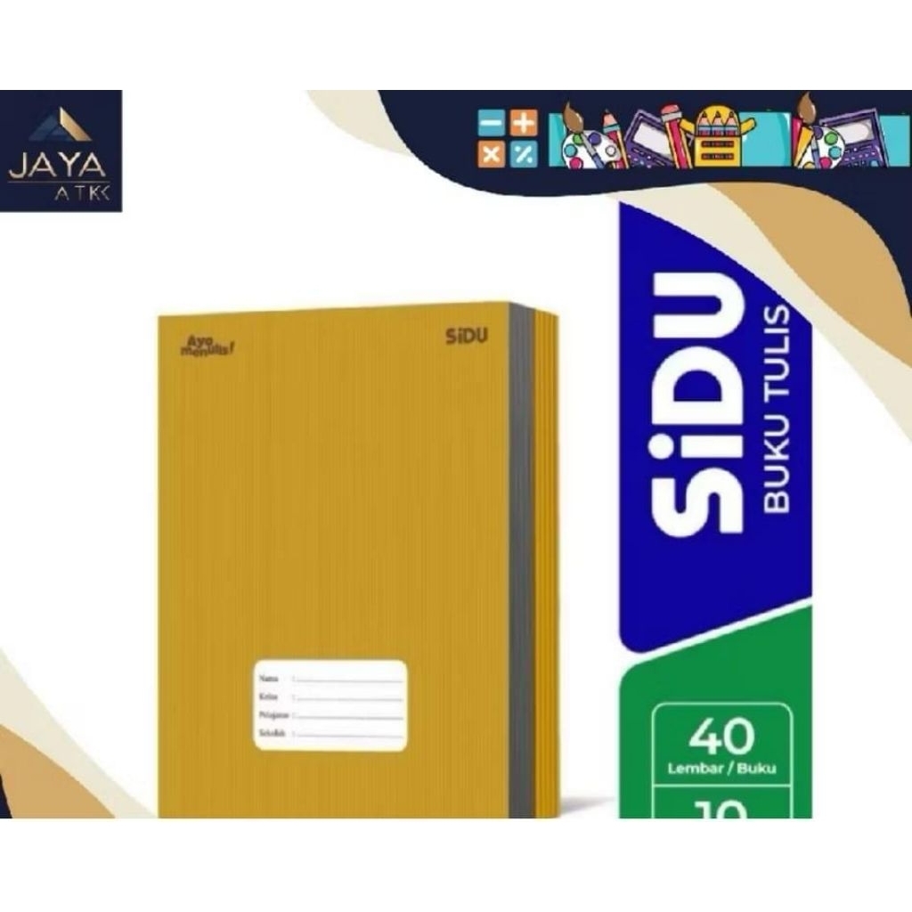 

buku sidu Kraft sampul coklat 40 lembar 1 biji//1buku