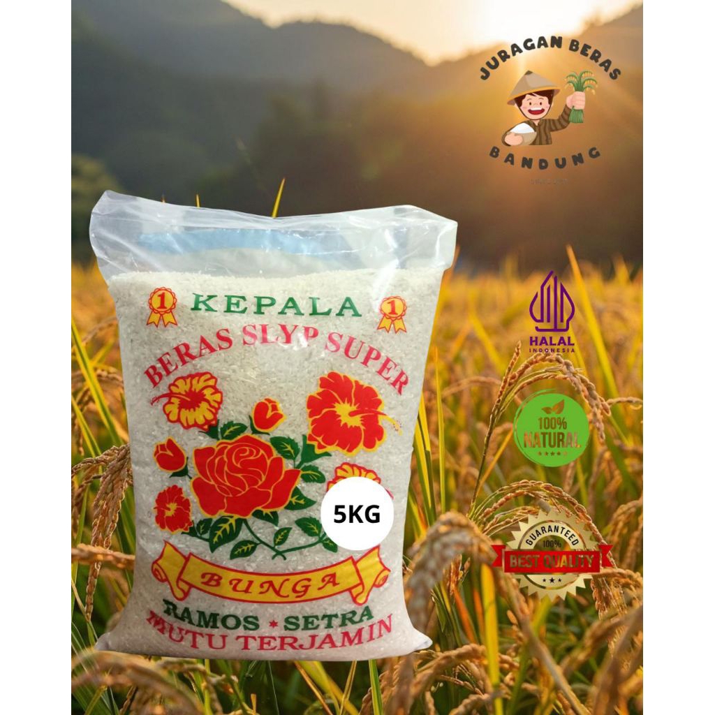 

Beras Setra Ramos cap Bunga 5 Kg