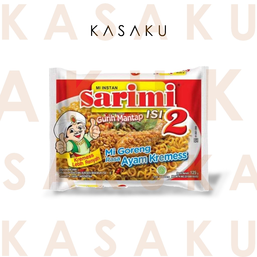 

Sarimi – Mie Goreng Instan isi 2 Rasa Ayam Kremes | Kasaku